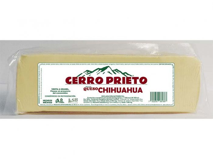 BARRA IMITACIÓN QUESO CHIHUAHUA CERRO PRIETO 2,5 kg