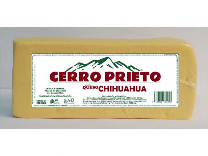 BARRA IMITACIÓN QUESO CHIHUAHUA CERRO PRIETO 3,3 kg