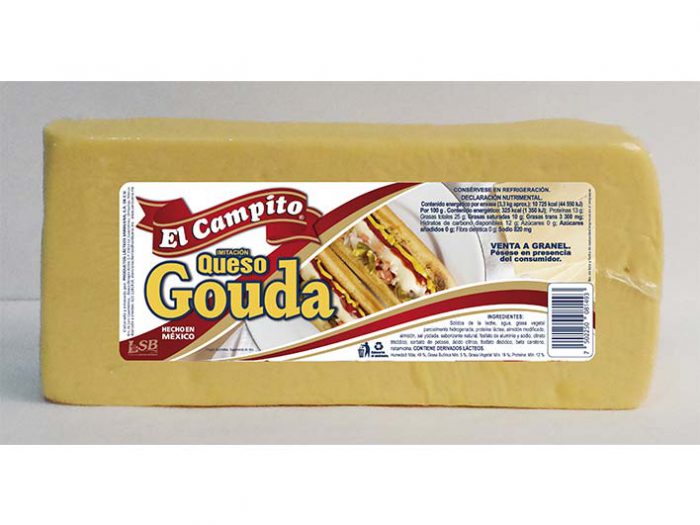 BARRA IMITACIÓN QUESO GOUDA EL CAMPITO 3,3 kg