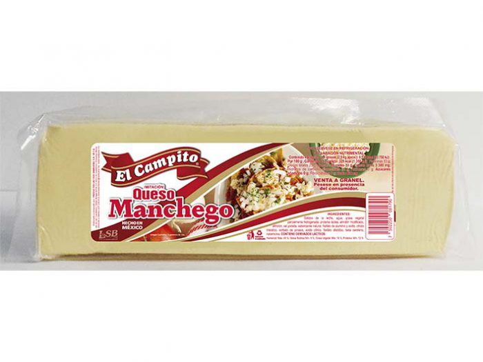 BARRA IMITACIÓN QUESO MANCHEGO EL CAMPITO 2,5 kg